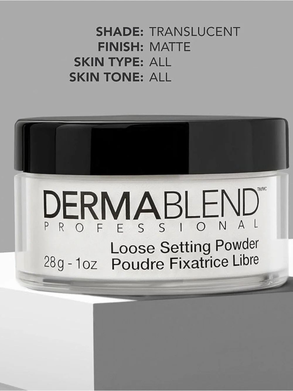 Dermablend Professional loose setting powder, Original; 28g-1oz; NEW